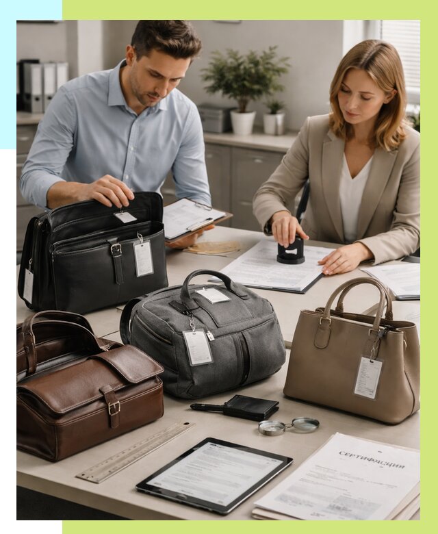 Сертификация сумок в Кургане от 7732 руб. | Алешин-Крг