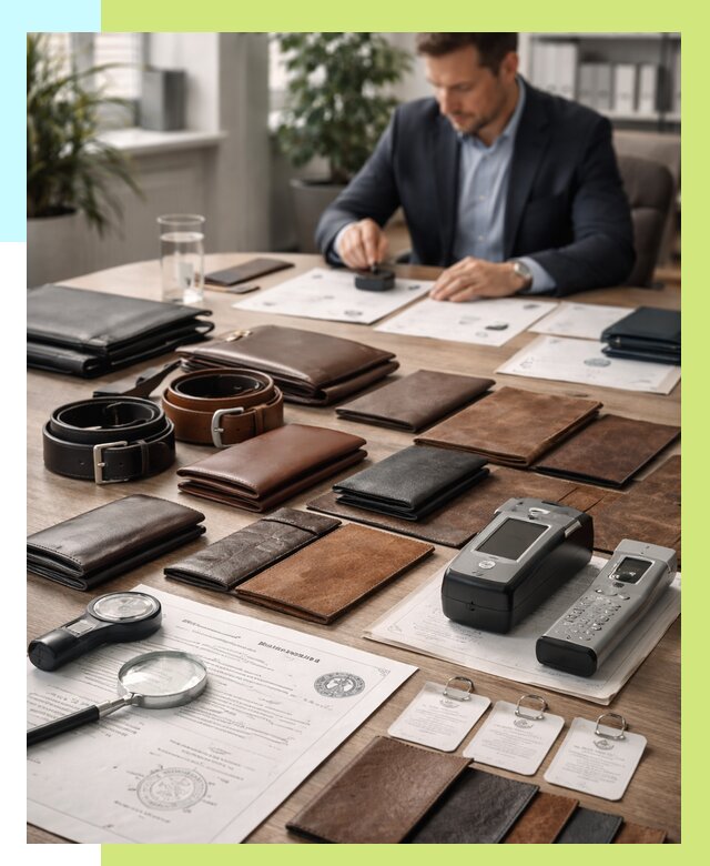 Сертификация кожаных изделий в Кургане от 12371 р. | Алешин-Крг