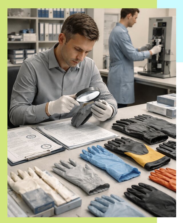 Сертификация перчаток и средств защиты продукции в Кургане