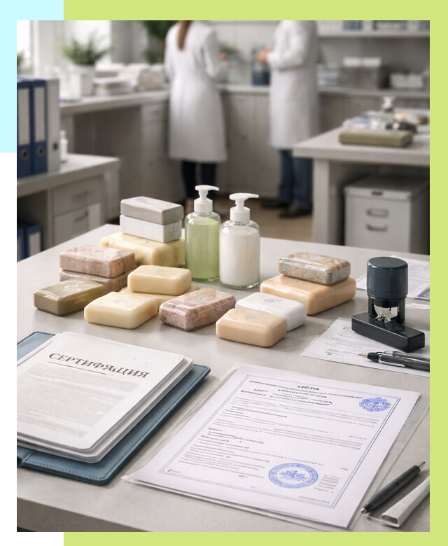 Сертификация мыла и сертификат на мыло в Кургане от 12371 | Алешин-Крг