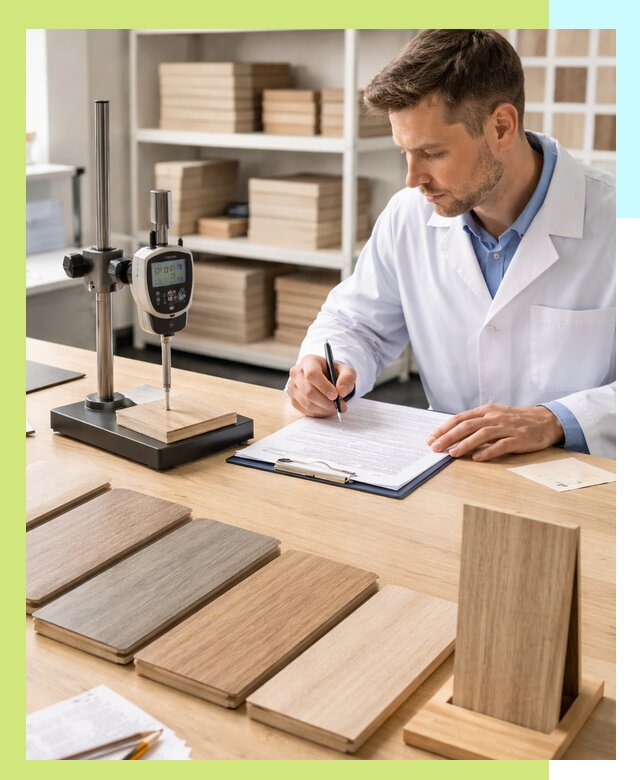 Сертификация ламината с испытаниями и оформлением документов в Кургане