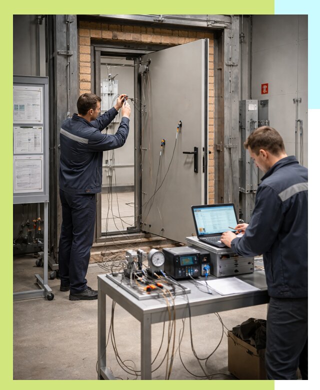 Сертификация противопожарных дверей в Кургане по ГОСТ и ТР