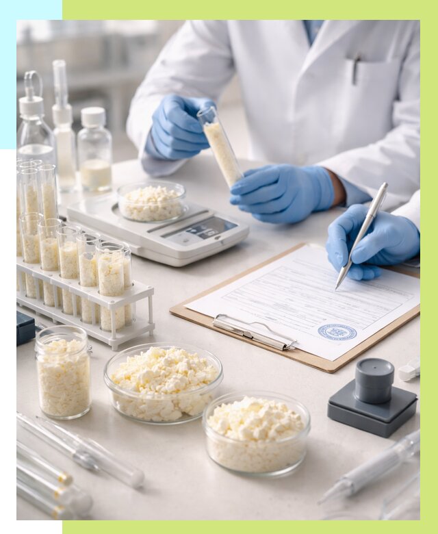 Сертификация творога в Кургане от 12371 р. под ключ | Алешин-Крг