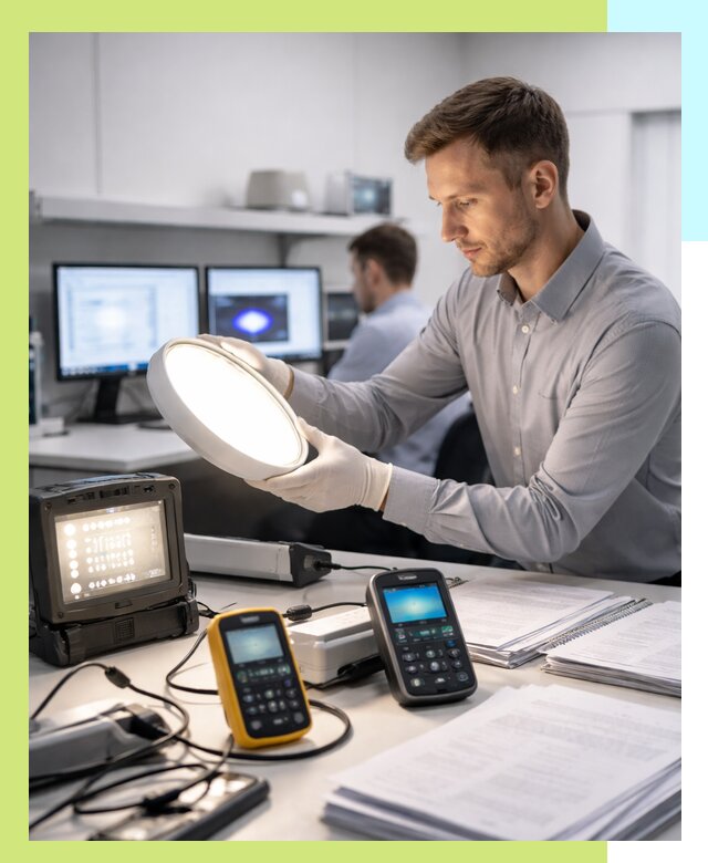 Сертификация светильников в Кургане: испытания и оформление