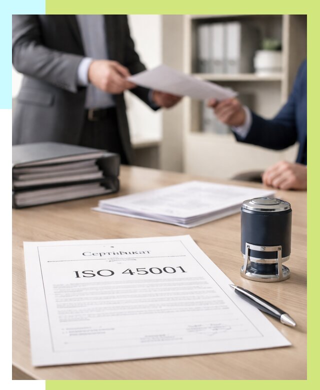 Сертификат ISO 45001 в Кургане под ключ от 46391 р. | Алешин-Крг