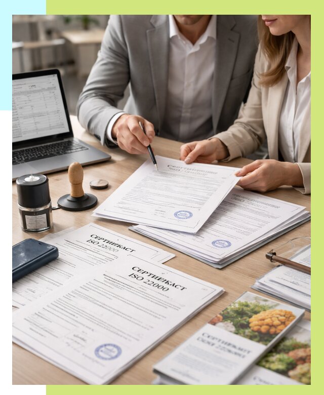 Сертификат ISO 22000 в Кургане от 41236 р. под ключ | Алешин-Крг
